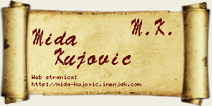 Mida Kujović vizit kartica